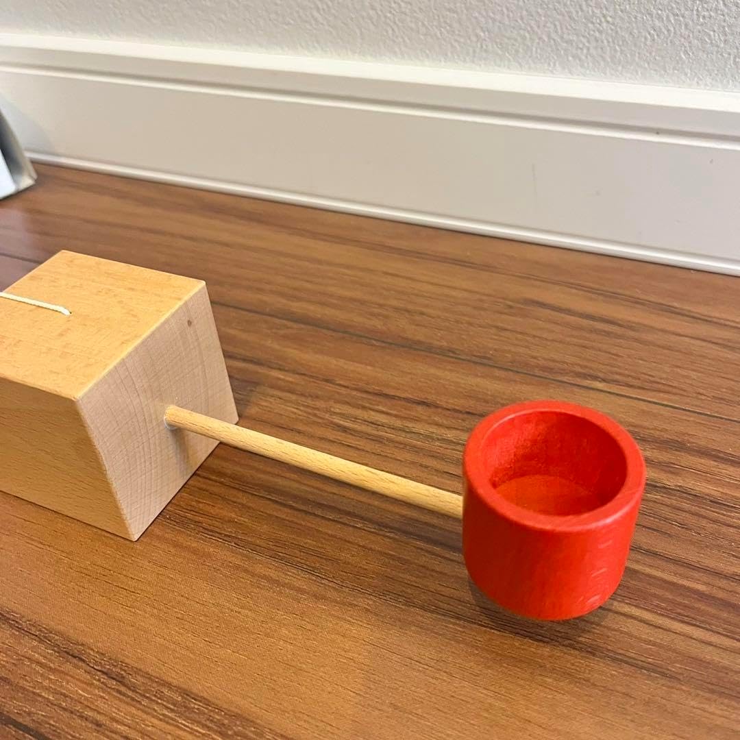 廃盤 未使用】 クリップクラップ 木のおもちゃ けん玉 ドイツ 廃盤 未